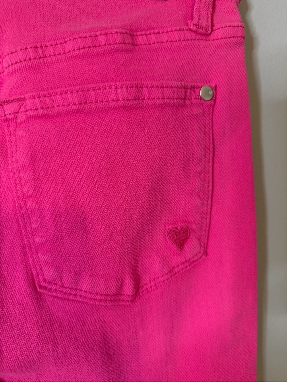 Judy Blue High Waist Garment Dyed Hot Pink 90’s Straight Denim Jeans Size 1/25 - Picture 7 of 10